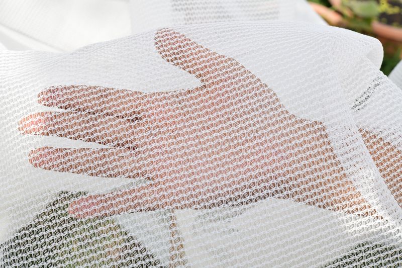 White Mono Filament Nylon Shade Net - 50% Shade with Tight Weave