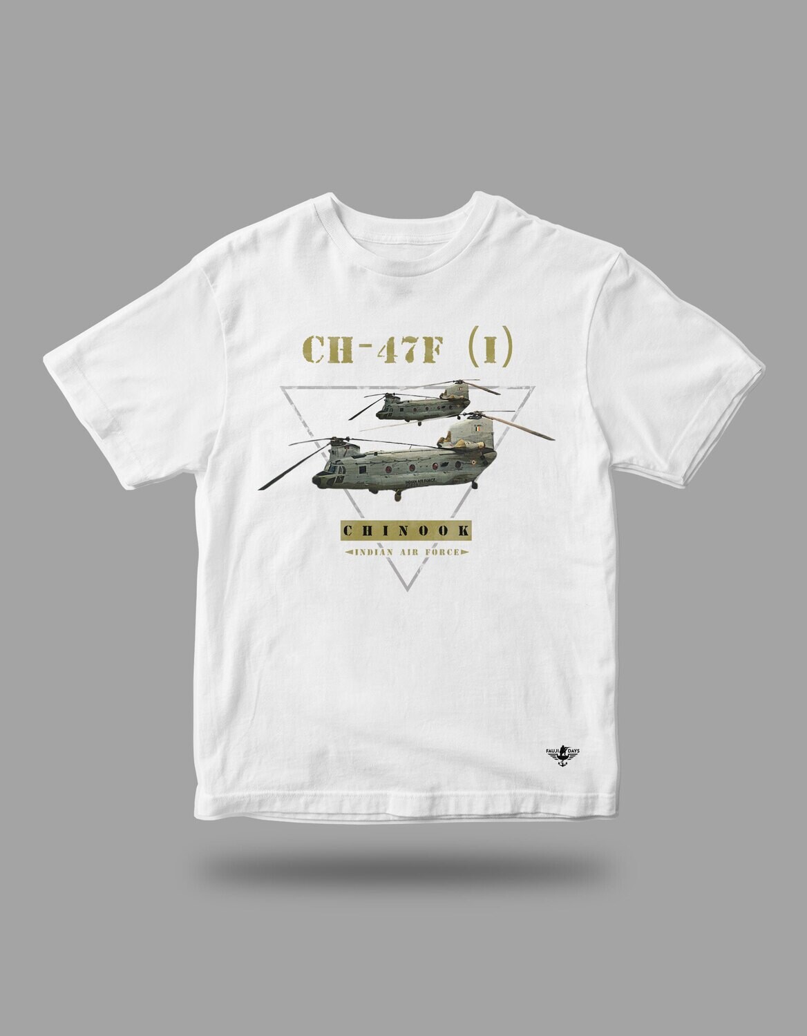 IAF Chinook T-shirt, Size: Small, Colour: White