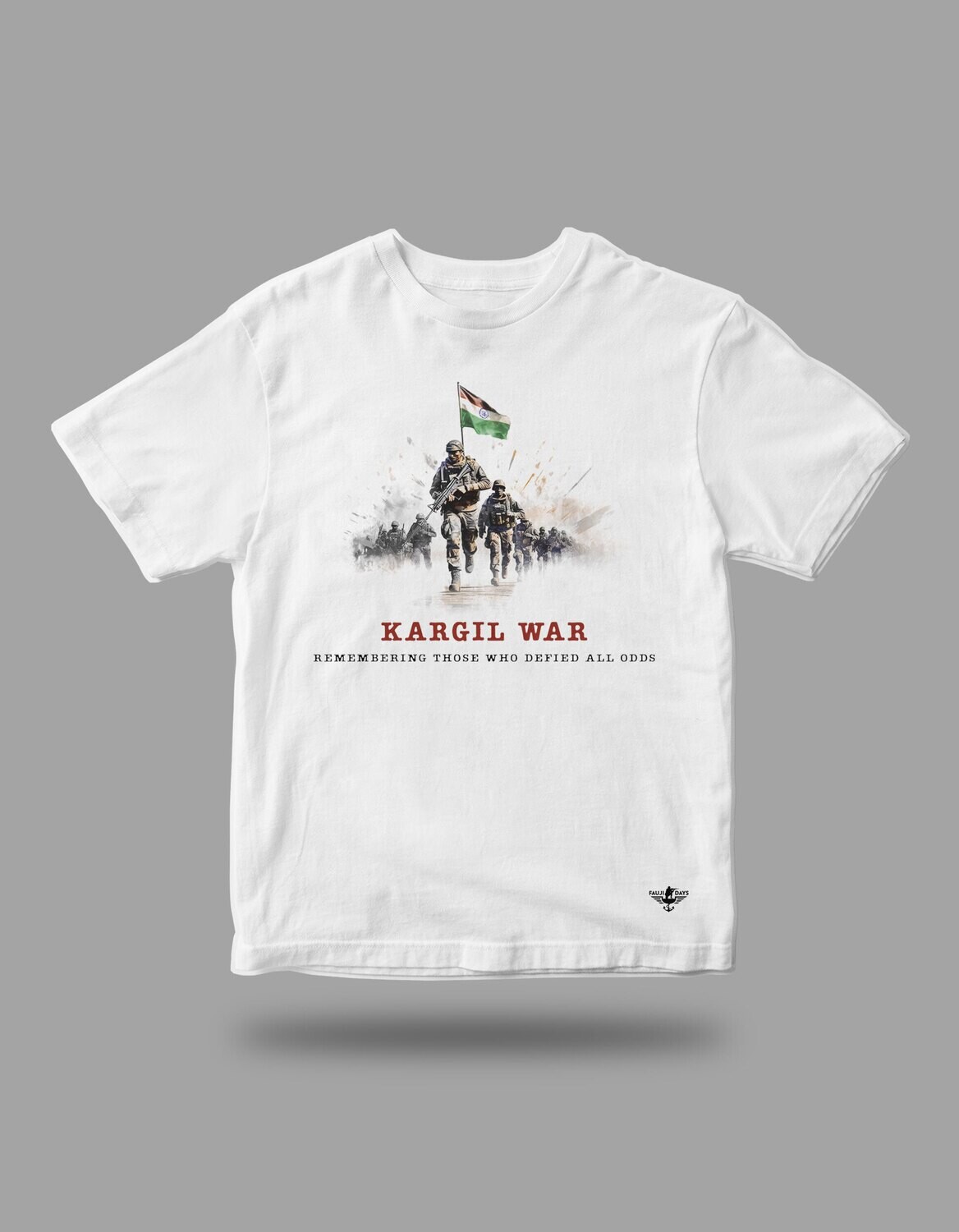 KARGIL Round Neck Dri Fit T-shirt, Size: Medium, Colour: White