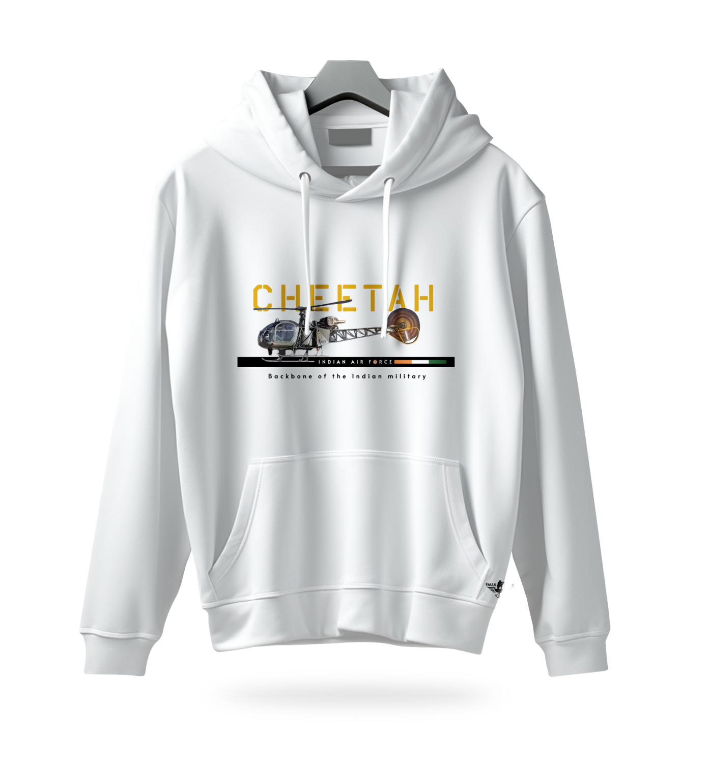 Cheetah Hoodie, Size: Medium, Colour: White