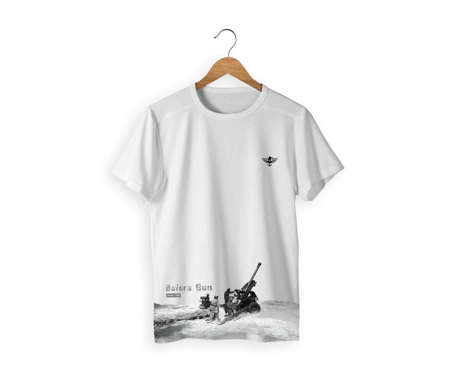 Bofors Gun White T-Shirt