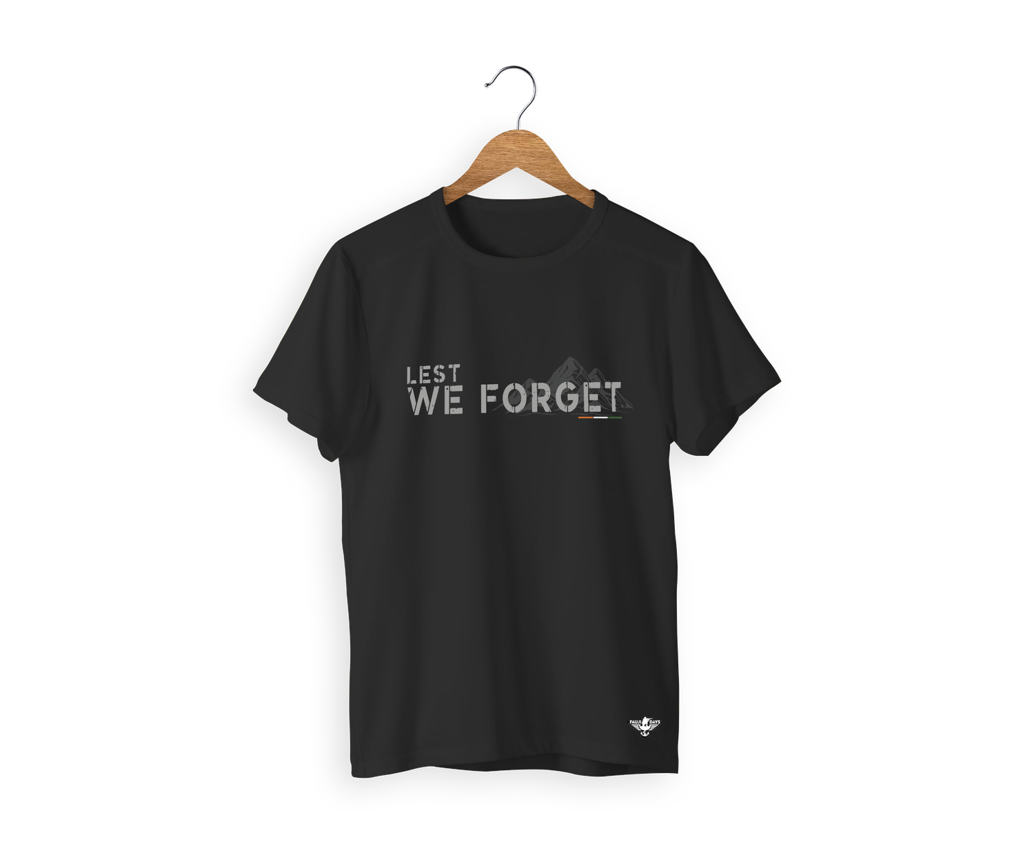 Lest We Forget T-Shirt, Size: XL, Colour: Black