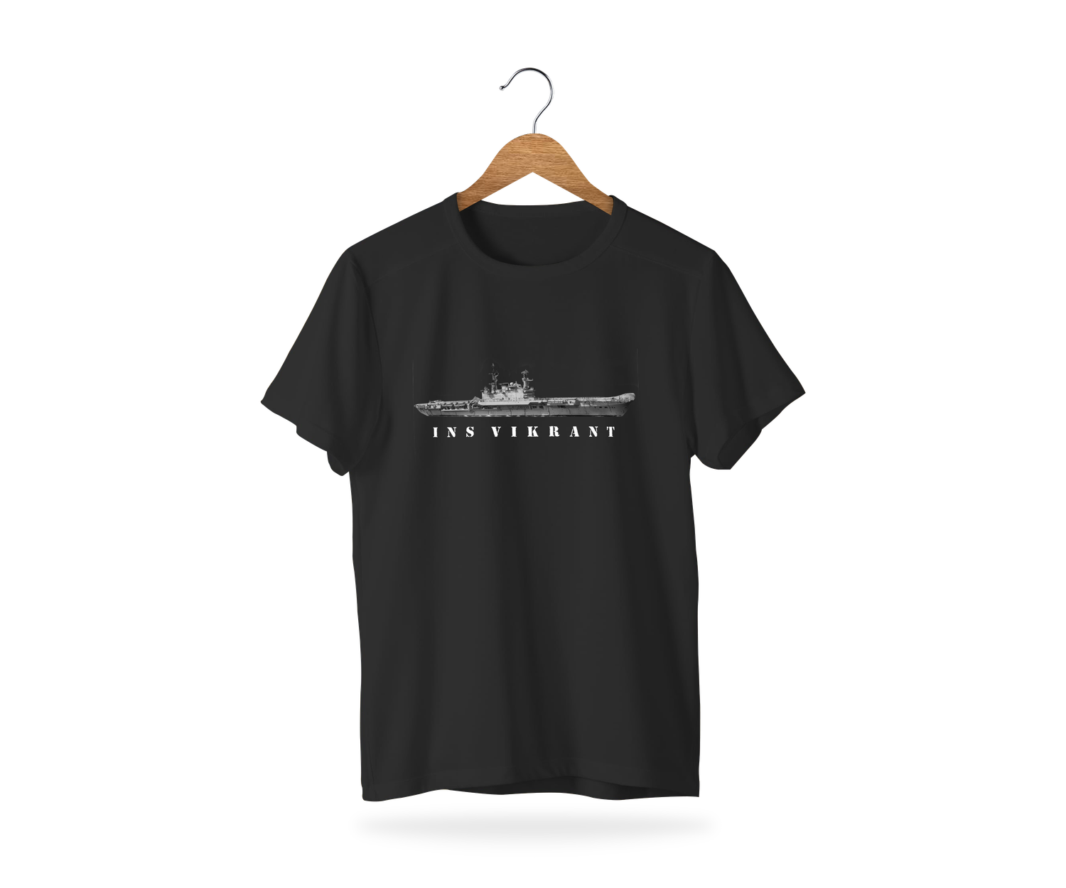 INS Virkant G T-Shirt, Size: S, Colour: Black