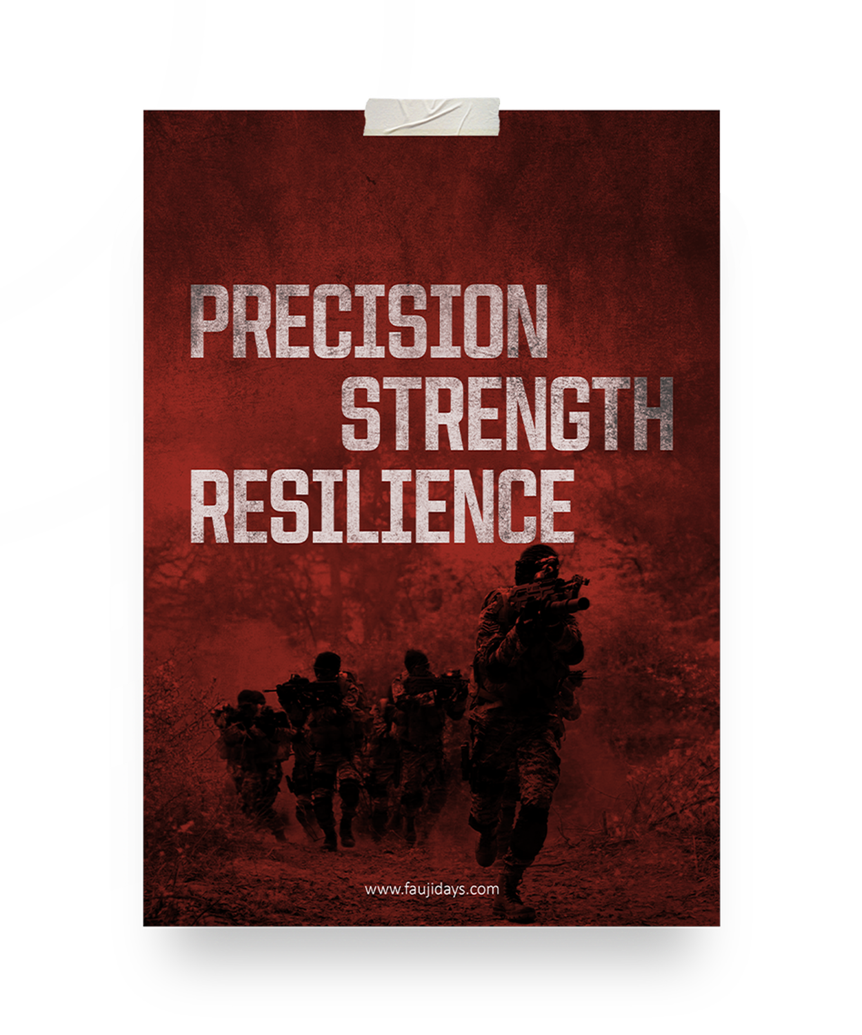 Precision, Strength, Resilience Poster