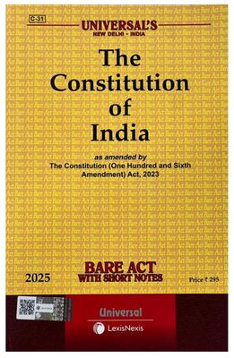 The Constitution Of India: Bare Act With Short Notes