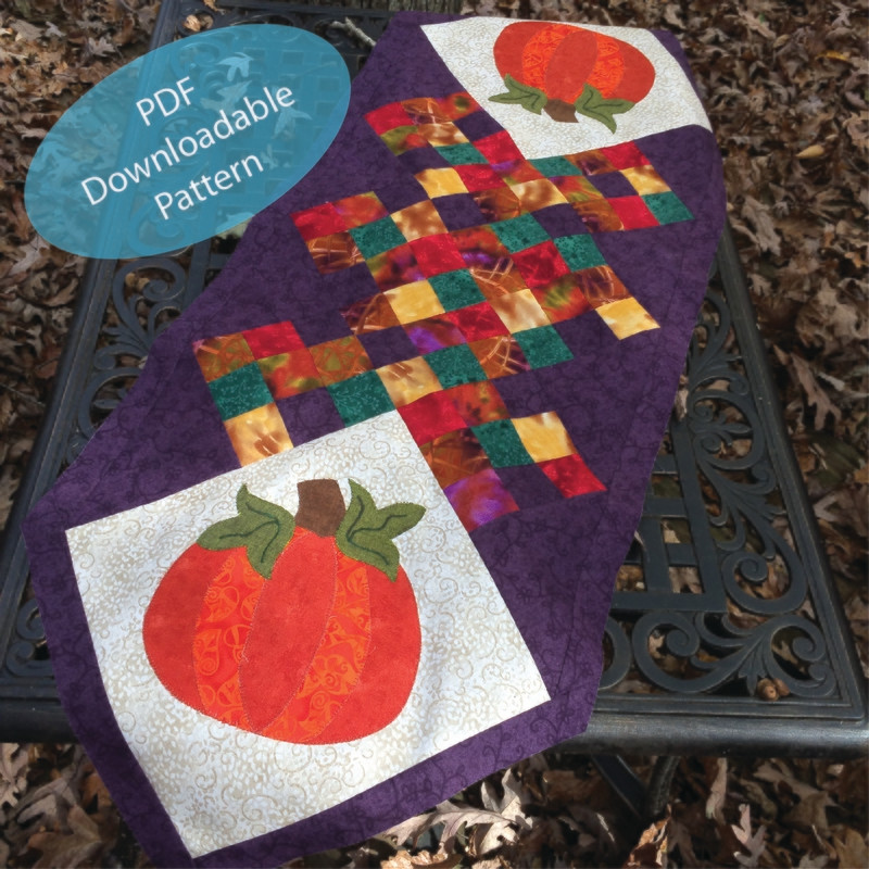 Garden Pumpkin Table Runner PDF