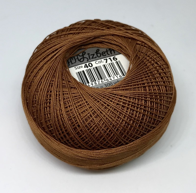 Col.716, Maple Syrup , Lizbeth thread