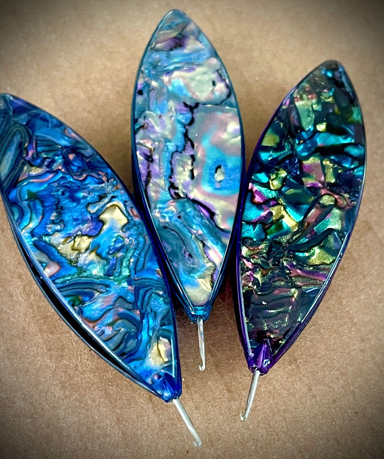 Moonlit Shuttle Decorated , Faux Abalone