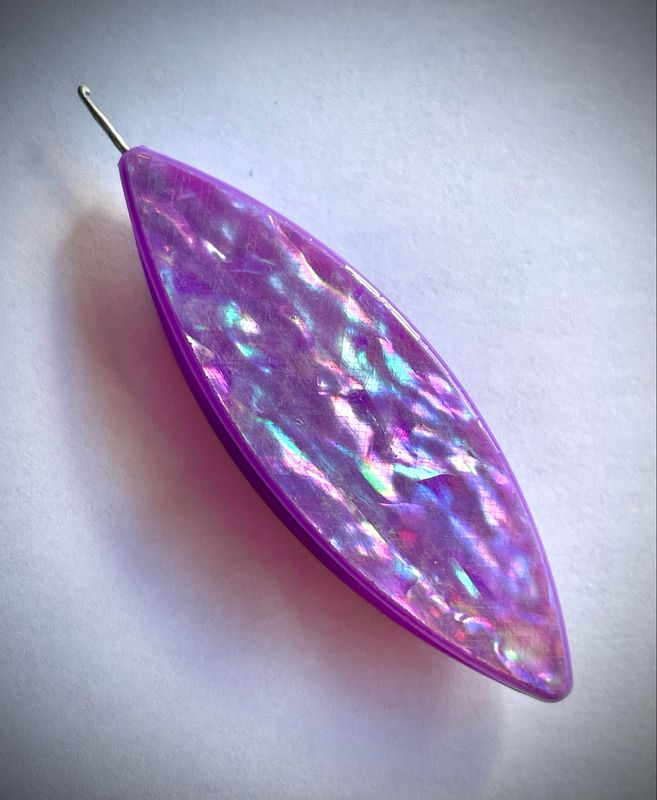 Moonlit Shuttle decorated on both sides, Natural shell veneer, Fairy Dream dark