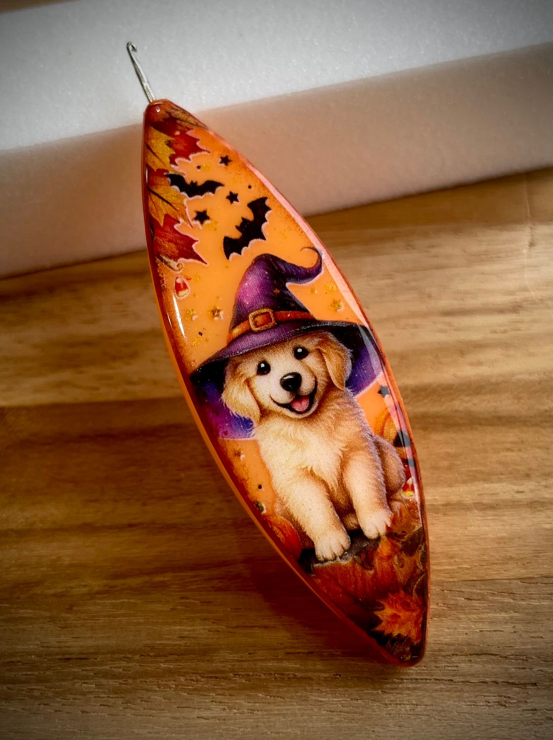 Moonlit shuttle decorated on one side, Pawloween Pup