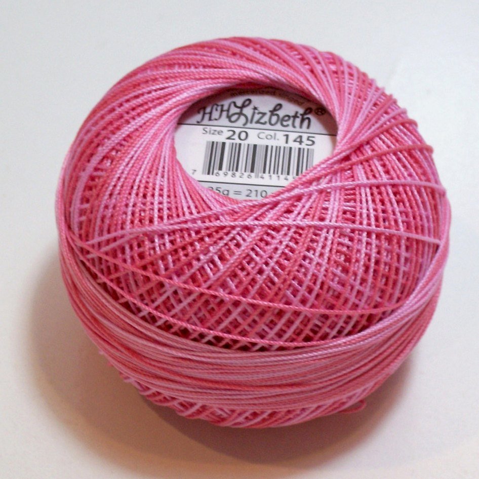 Col.145, Pink Parade, Lizbeth thread