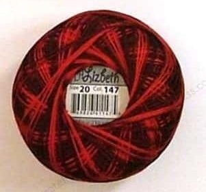 Col.147, Red Burst, Lizbeth thread