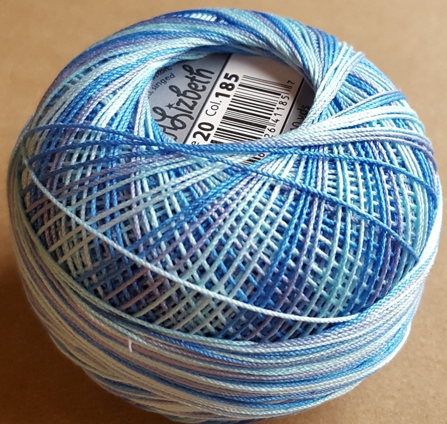 Col.185, Artic Waters, Lizbeth thread