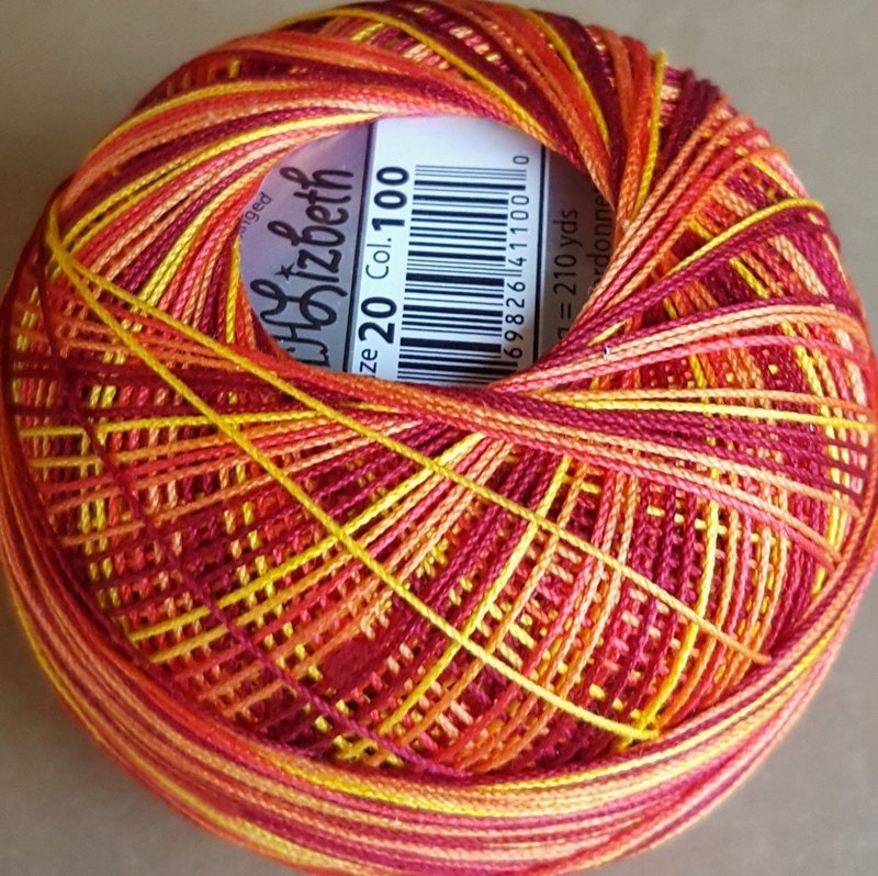 Col.100,  Falling Leaves,  Lizbeth thread