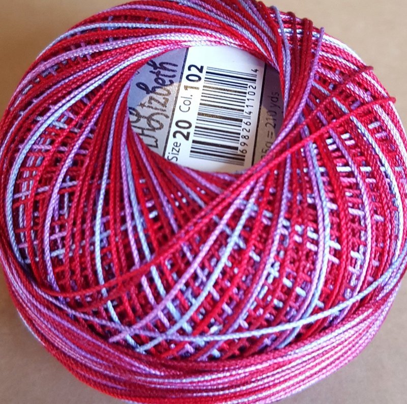 Col.102, Western Sunset, Lizbeth thread
