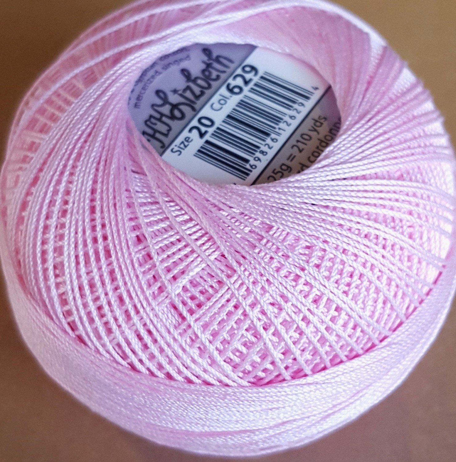 Col.629, Azalea Lt, Lizbeth thread