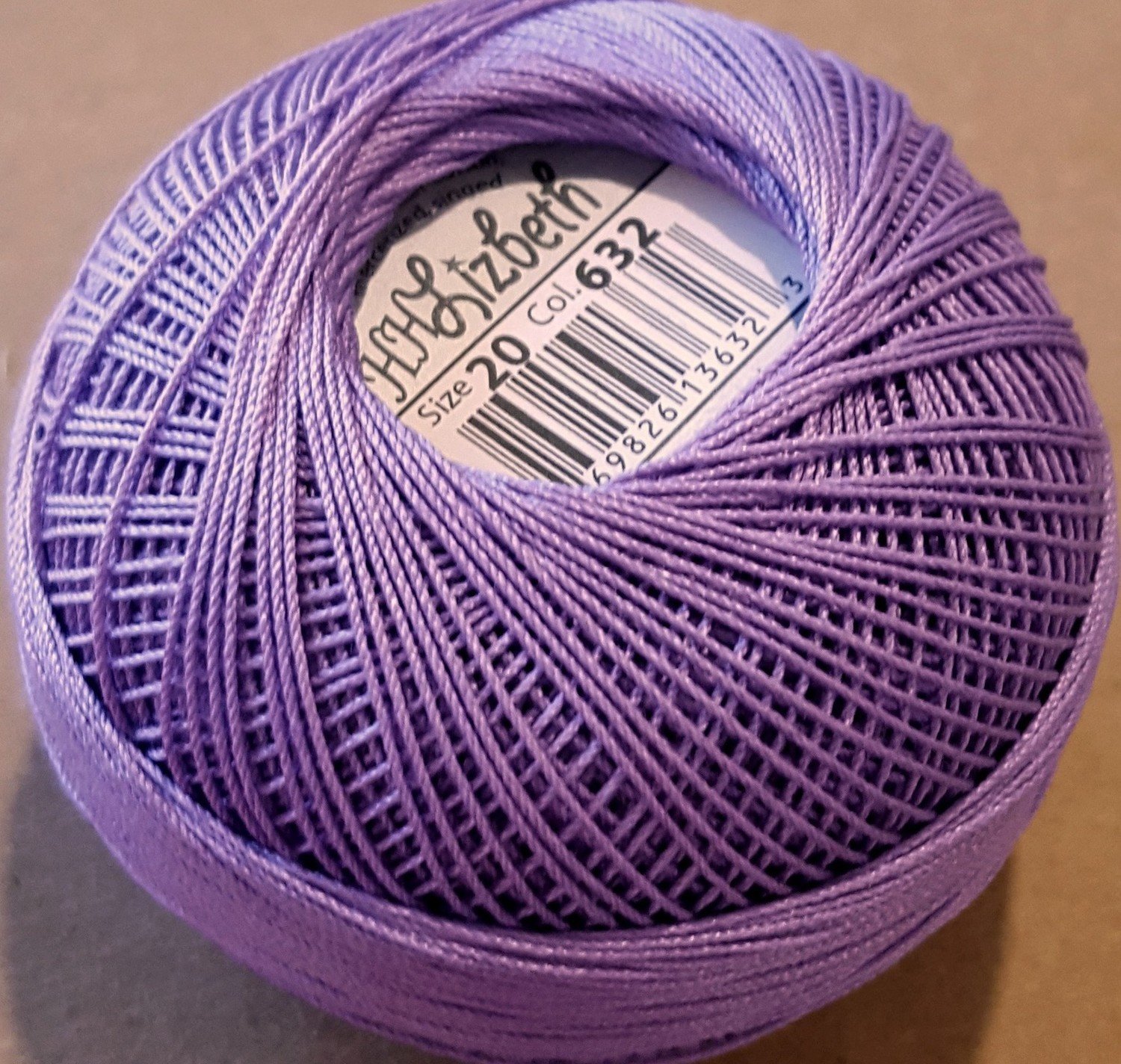 Col.632, Purple Med, Lizbeth thread