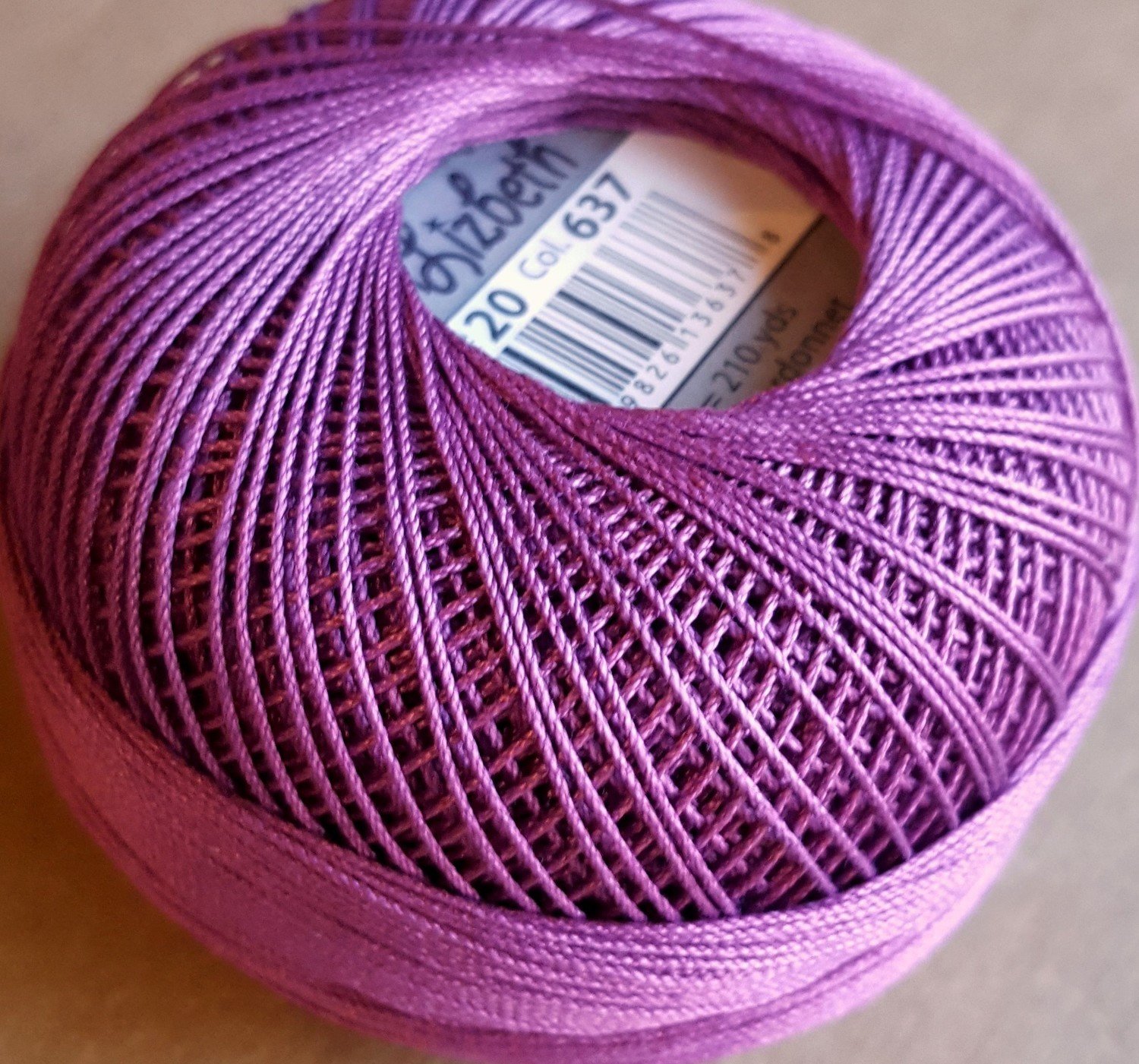 Col.637, Country Grape Med., Lizbeth thread
