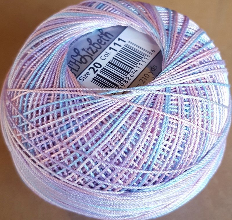 Col.111, Cotton Candy, Lizbeth thread