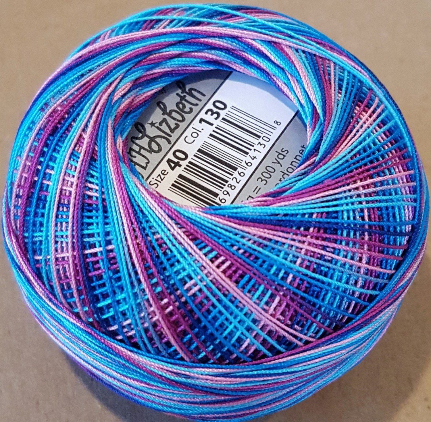 Col.130, Island Breeze, Lizbeth thread