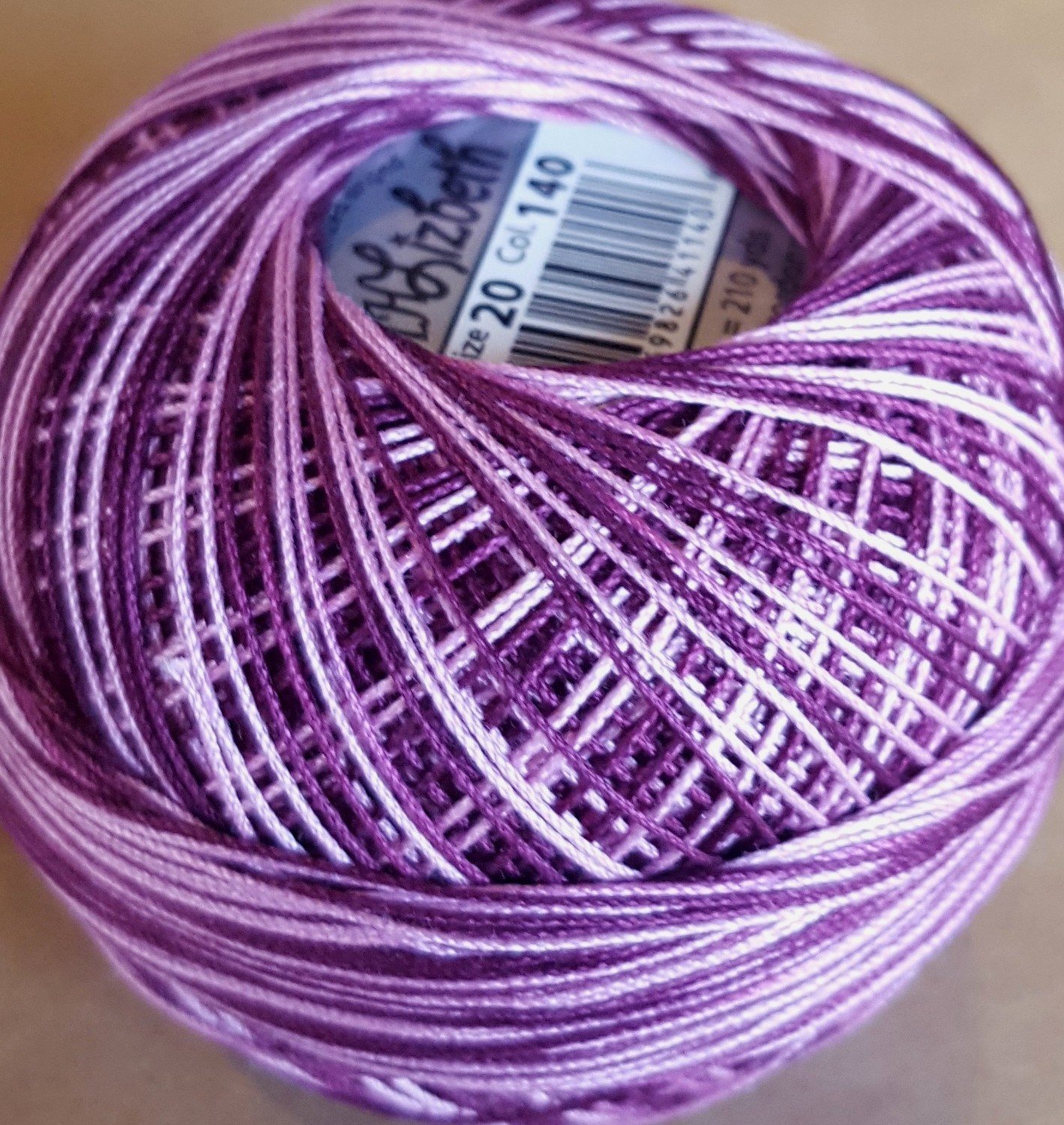 Col.140, Country Grape Swirl, Lizbeth thread