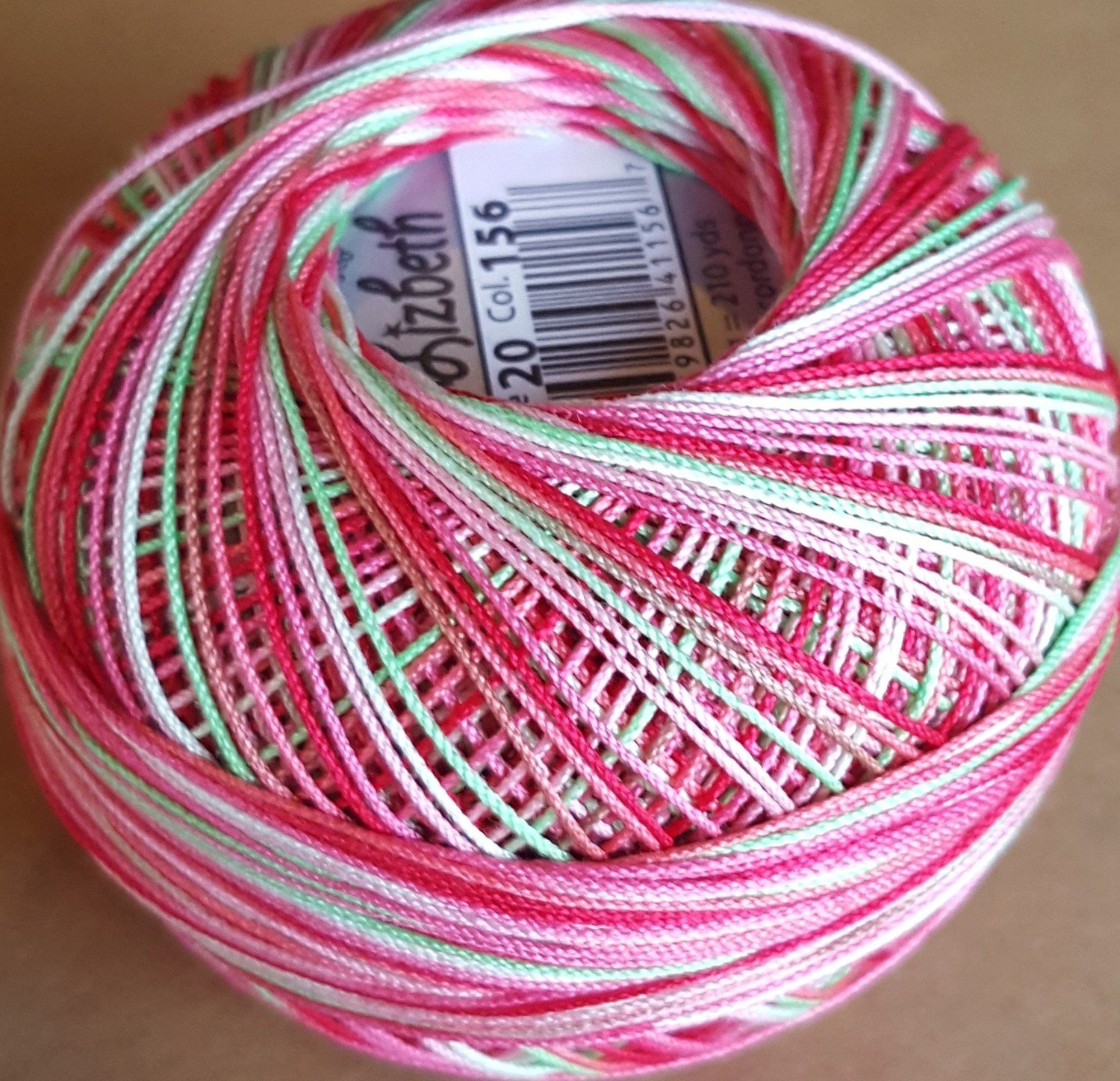 Col.156, Juicy Watermelon, Lizbeth thread