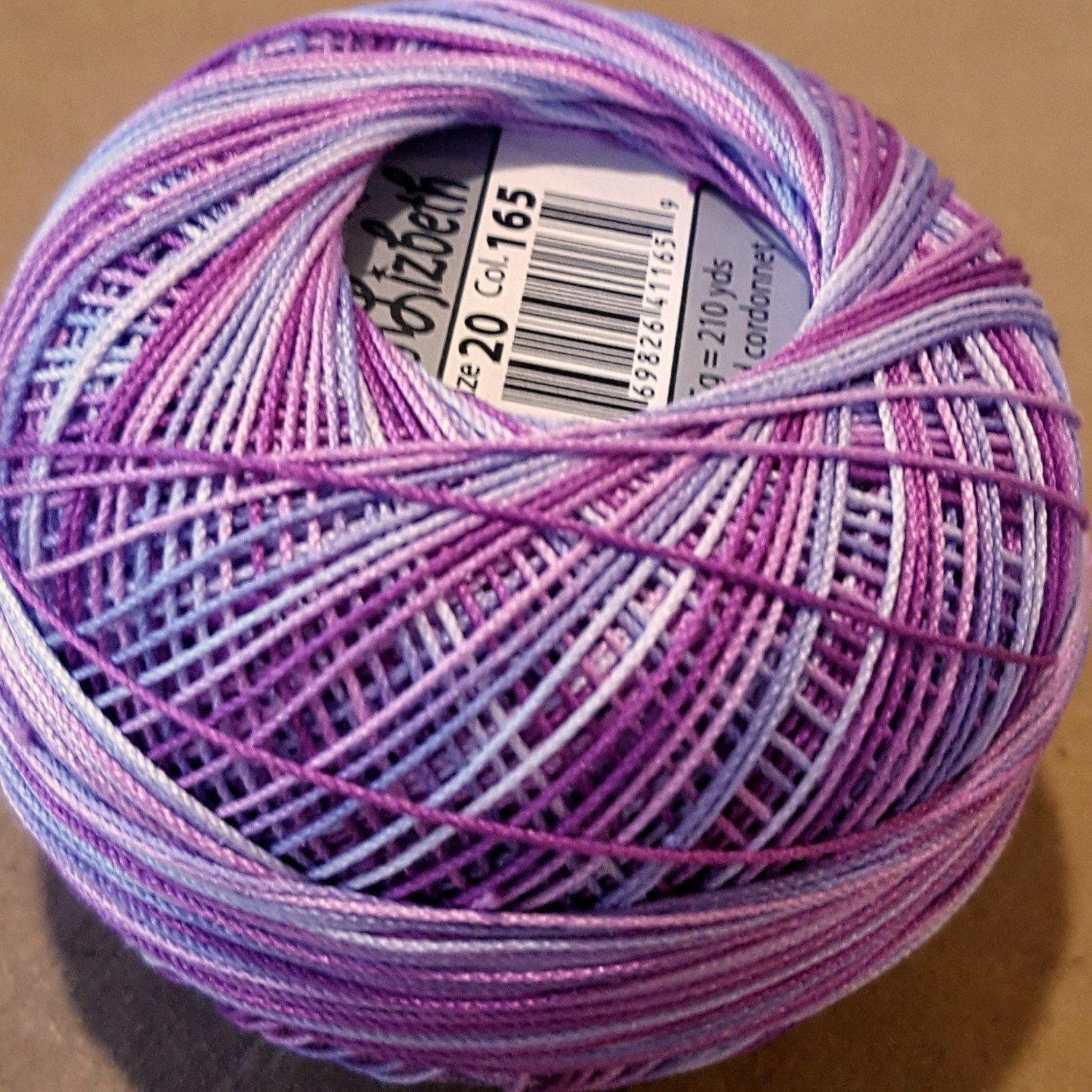 Col.165, Grape Splash, Lizbeth thread