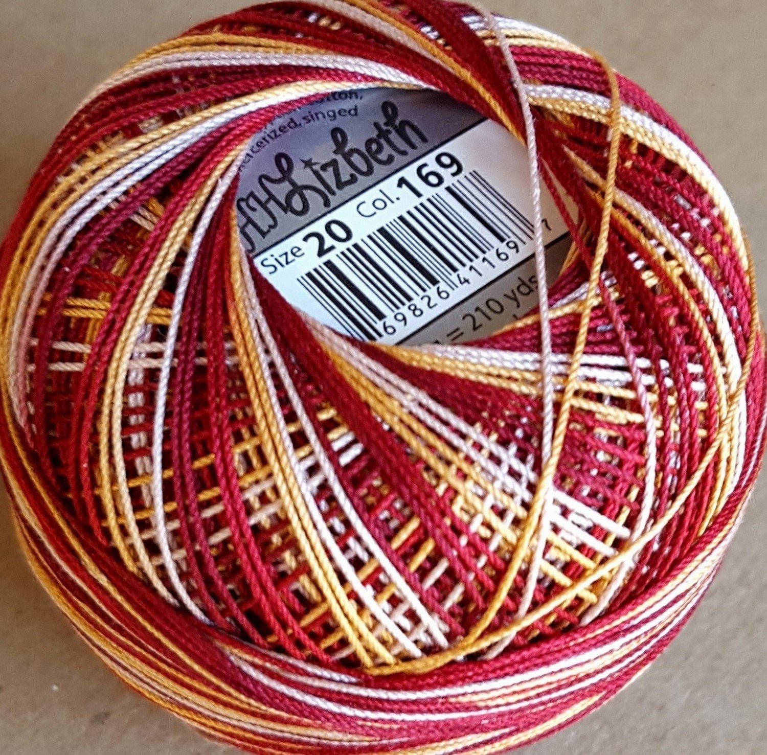 Col.169, Autumn Apple Pie, Lizbeth thread