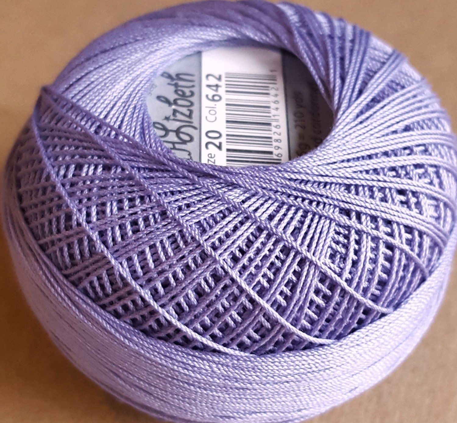 Col.642, Lilac Med., Lizbeth thread