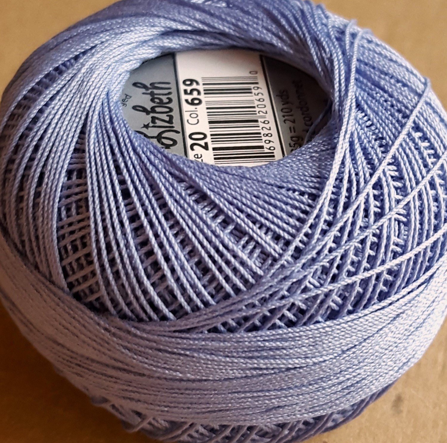 Col.659, Periwinkle, Lizbeth thread