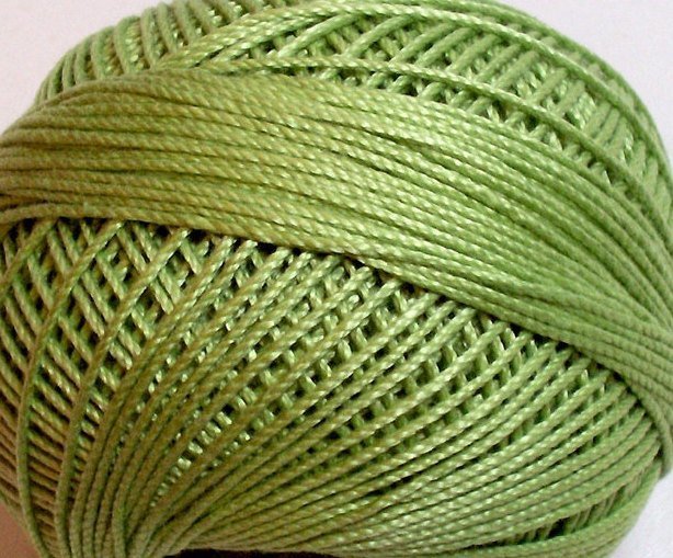 Col.668, Orchid Green Dk., Lizbeth thread