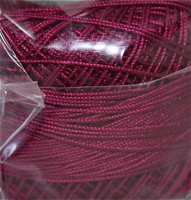 Col.672, Burgundy, Lizbeth thread