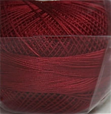 Col.674, Garnet Dk., Lizbeth thread