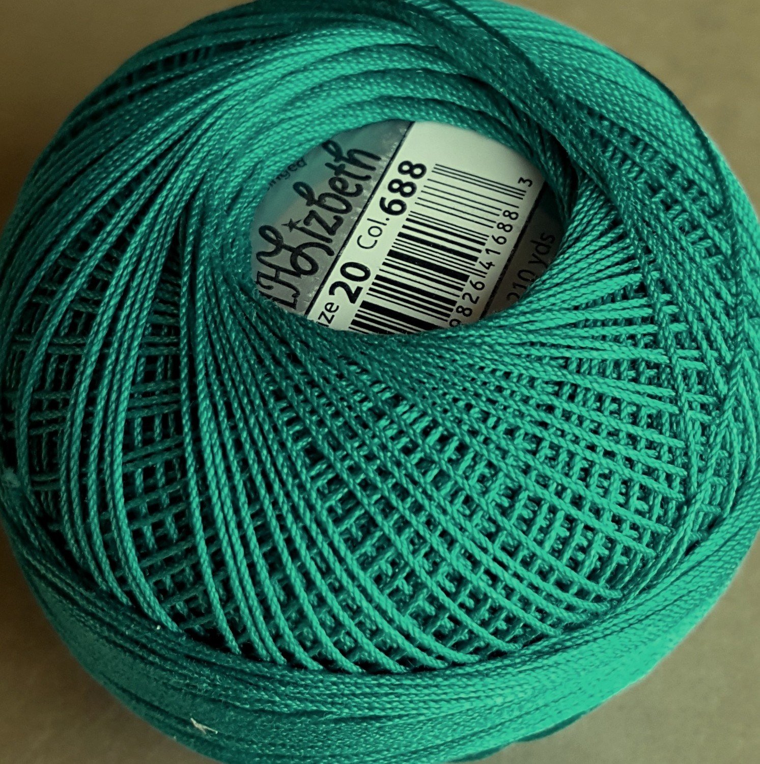 Col.688, Seagreen Dk., Lizbeth thread