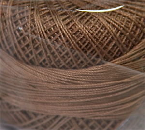 Col.691, Mocha Brown Med., Lizbeth thread