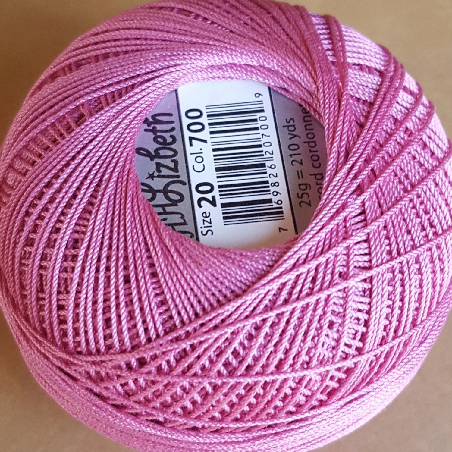 Col.700, English Rose Med., Lizbeth thread