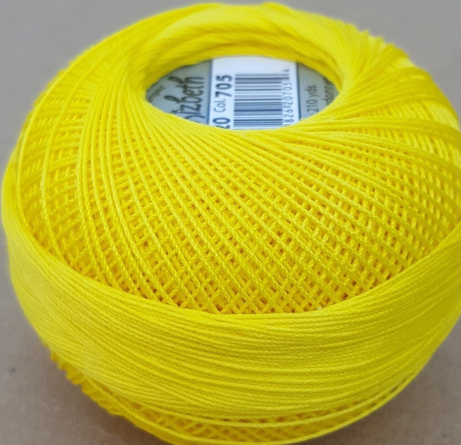 Col.705, Bright Yellow, Lizbeth thread
