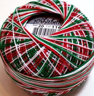 Col.116, Christmas Delight, Lizbeth thread