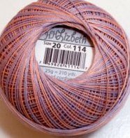 Col.114, Sea Shell, Lizbeth thread