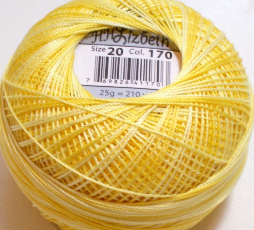 Col.170, Pineapple Parfait, Lizbeth thread