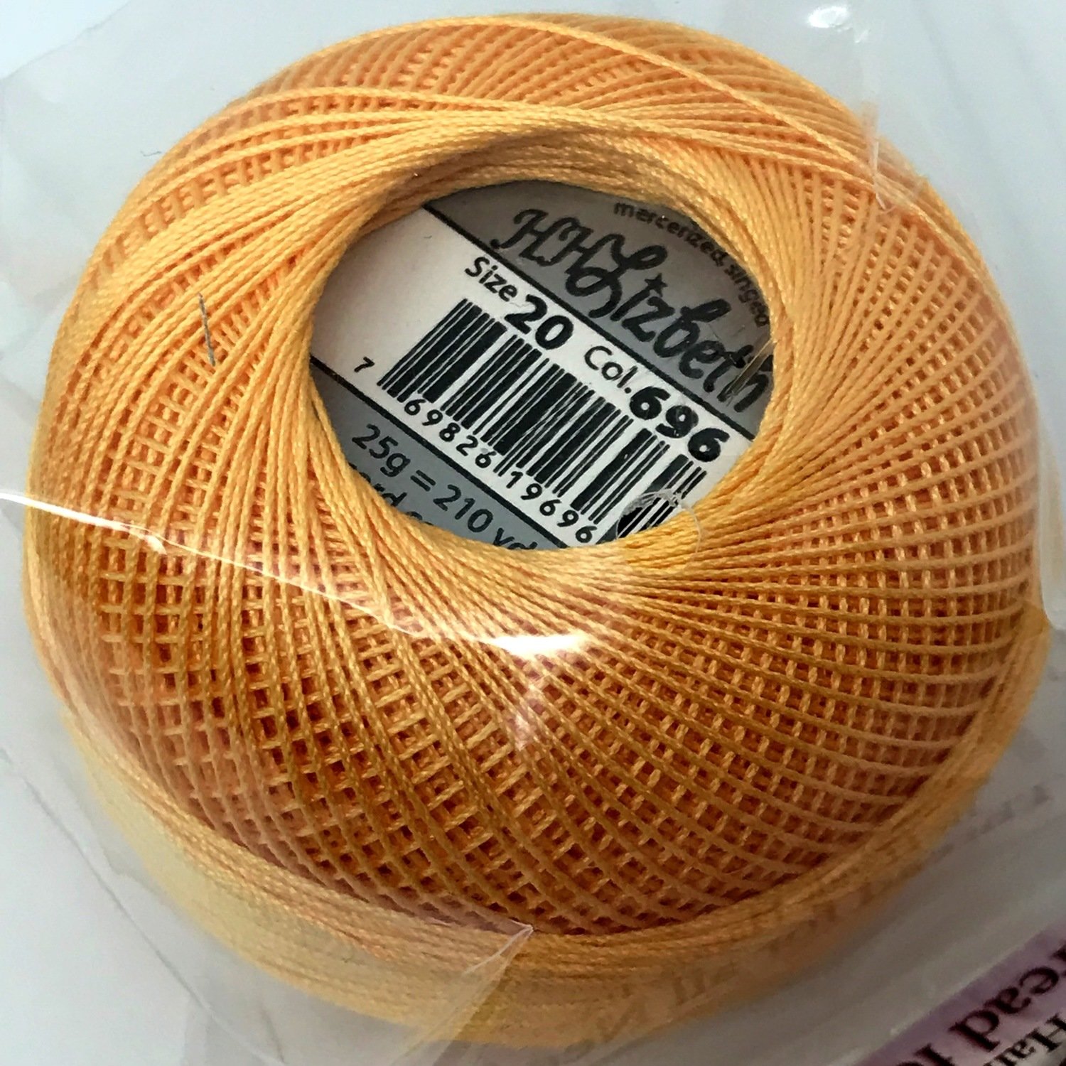 Col.696, Autumn Orange Med., Lizbeth thread