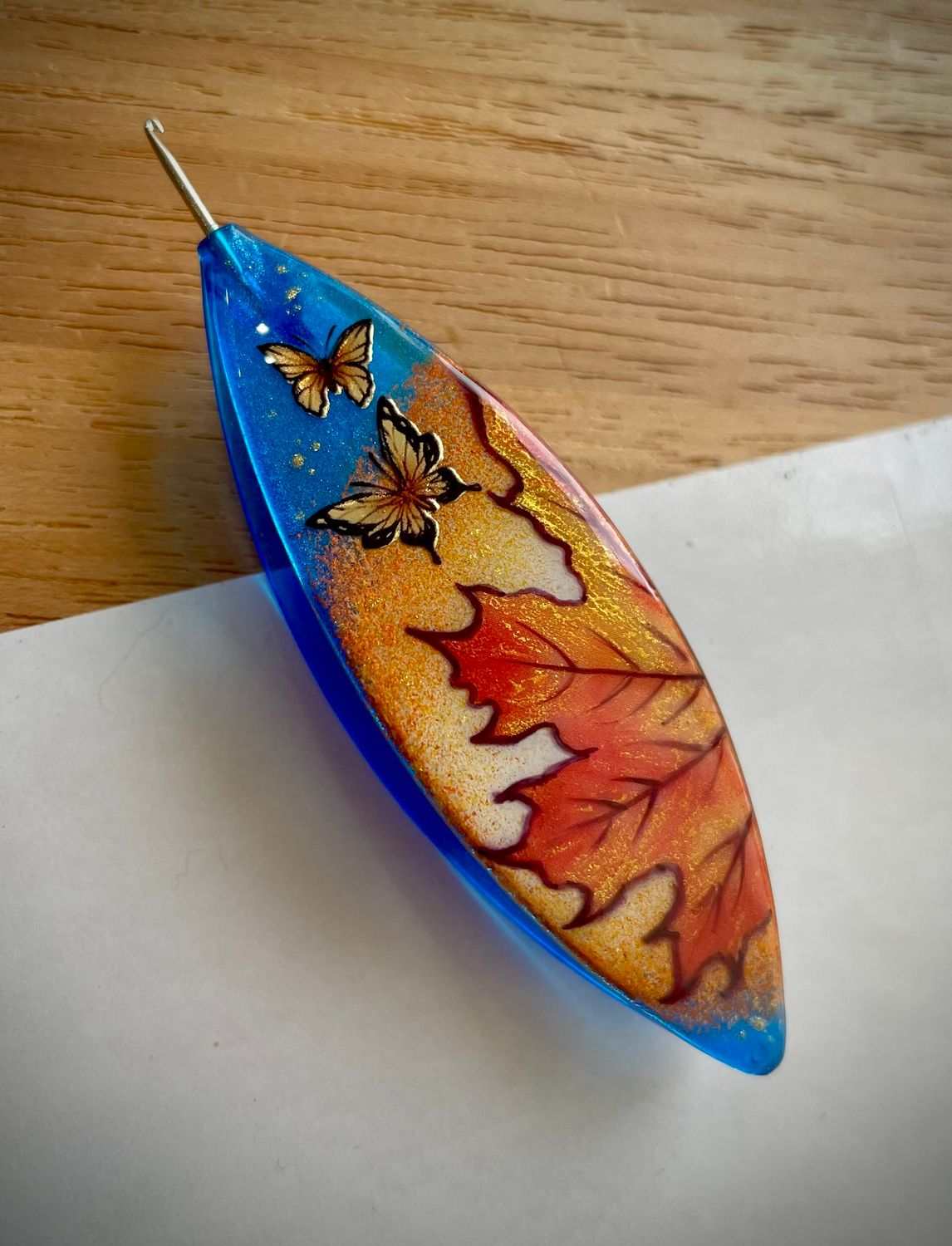 Moonlit shuttle decorated on one side, Enchanted Fall