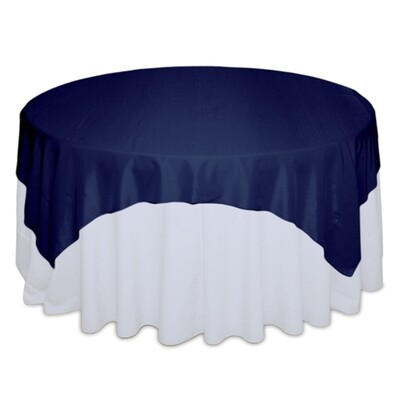 Blue Velvet Taffeta Table Overlays Rentals