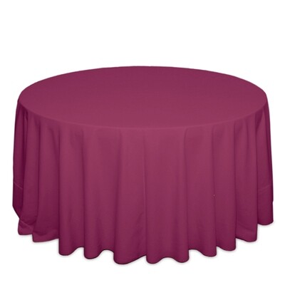Raspberry Tablecloth Rentals - Polyester