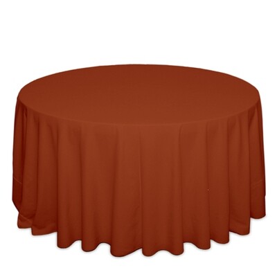 Terra Cotta Tablecloth Rentals - Polyester