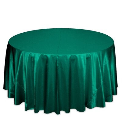 Emerald Green Satin Tablecloth Rentals Emerald Green Satin Tablecloth Rentals