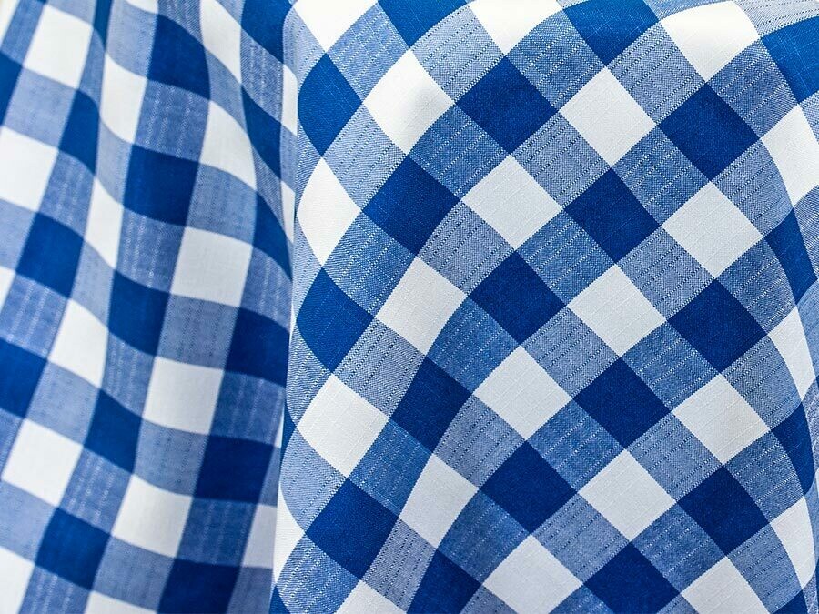 Royal Blue and White Checkered Tablecloth Rentals Royal Blue and White Checkered Tablecloth Rentals