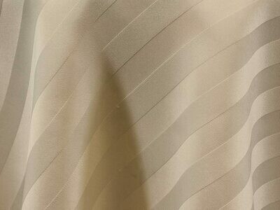 Ivory Satin Stripe Tablecloths Rentals