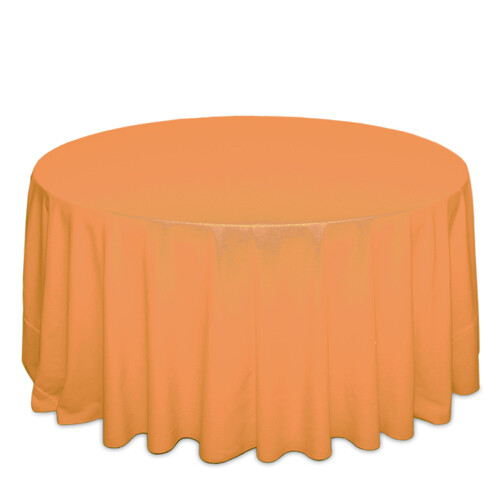 Neon Tangerine Tablecloth Rentals