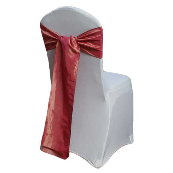 Coral Taffeta Chair Sashes Coral Taffeta Chair Sashes